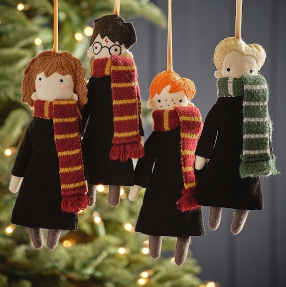 These homespun-looking versions of Ron, Harry, Hermione, and Draco are available at Pottery Barn. Photo courtesy of Pottery Barn