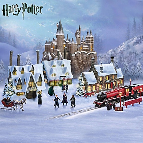 The Bradford Exchange proudly unveils the recognizable landmarks from Harry Potter’s universe. The illuminated buildings and the well-made characters are fastidiously fashioned. Photo courtesy of Bradford Exchange