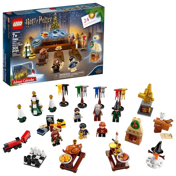The Lego Harry Potter Advent Calendar set is sought after every year. It blends a Christmas countdown with collectability. Photo courtesy of Target/Lego