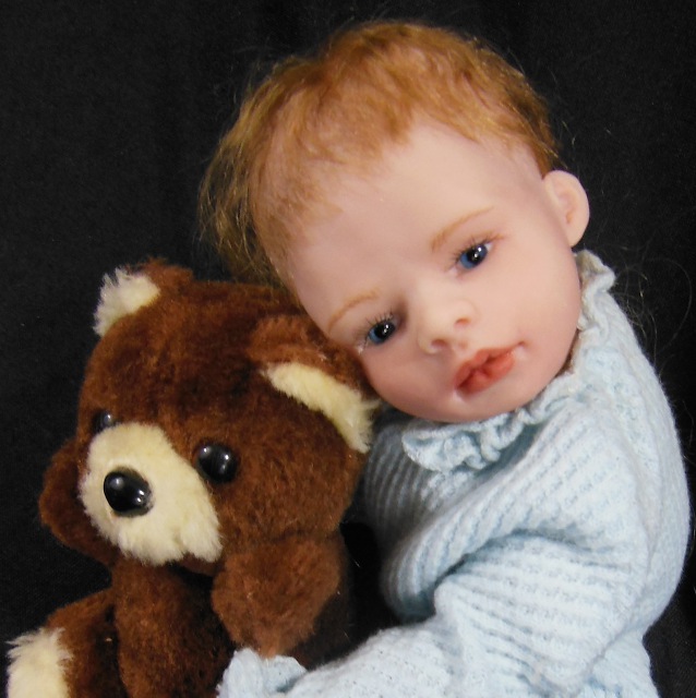 10-inch baby boy with bear