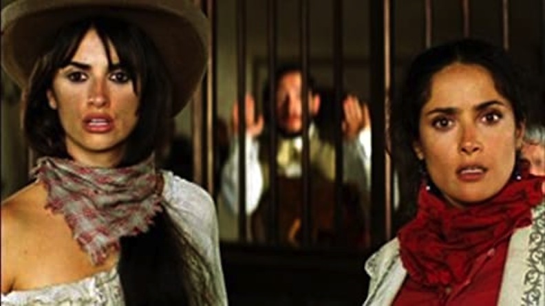 It’s been said that even cowgirls get the blues! But Penelope Cruz (left) and Salma Hayek provide action and laughs in 2006’s “Bandidas.” Courtesy of Movie Star News