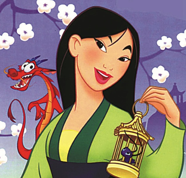 In the Disney cartoon, released 22 years ago, Mulan had a quick-witted companion named Mushu, voiced by Eddie Murphy. Film stills courtesy of The Walt Disney Company/ABC Entertainment Division