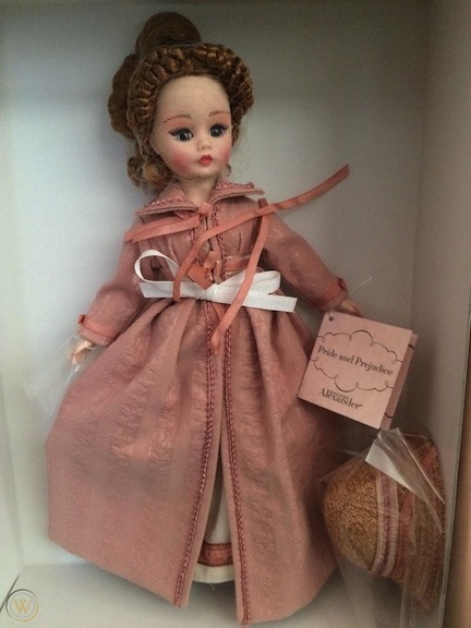 The headstrong and opinionated heroine Elizabeth Bennet has been given the Madame Alexander treatment several times over the decades.