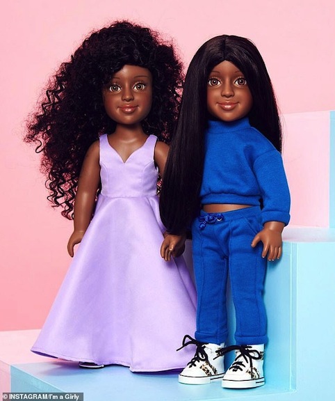 Jasmine is a “full-time dreamer who loves her golden retriever dog” and Kayla excels at volleyball. She’s described as “taking on any sport challenge and loves to wear street styles.”