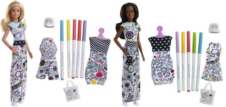 Barbie and Crayola Fashion set