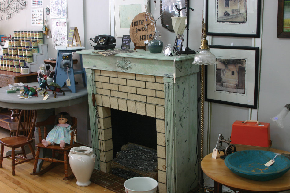 Bee Eclectic Studio and Emporium offers a variety of antique and vintage wares, along with artisan creations. Owner Jennie Sykes added the store and studio as an expansion to her existing Porcelain Classics business.