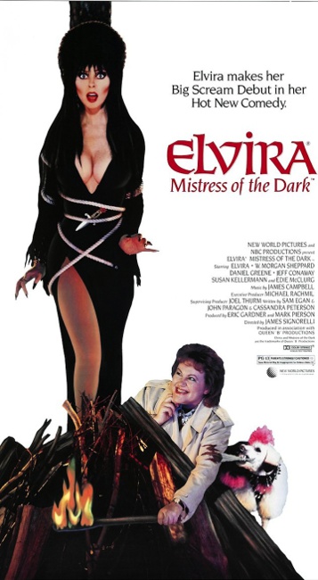 The Mistress of the Dark’s big-screen debut. TM & ©2017 Queen “B” Productions