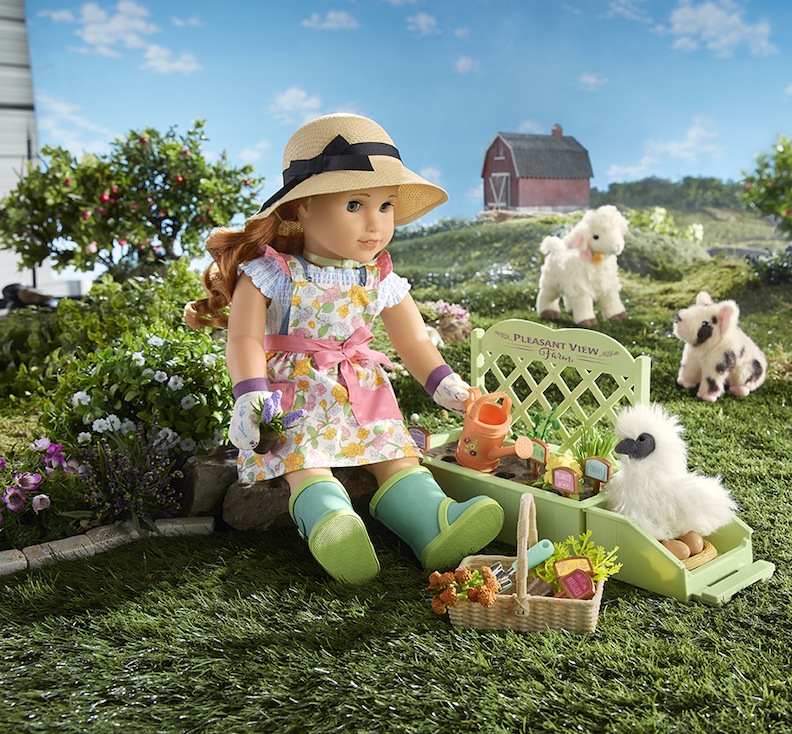 Blaire in gardening costume