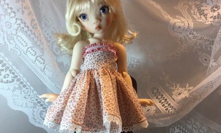 Summer Wind: Edith Schmidt’s doll clothing flutters in the breeze