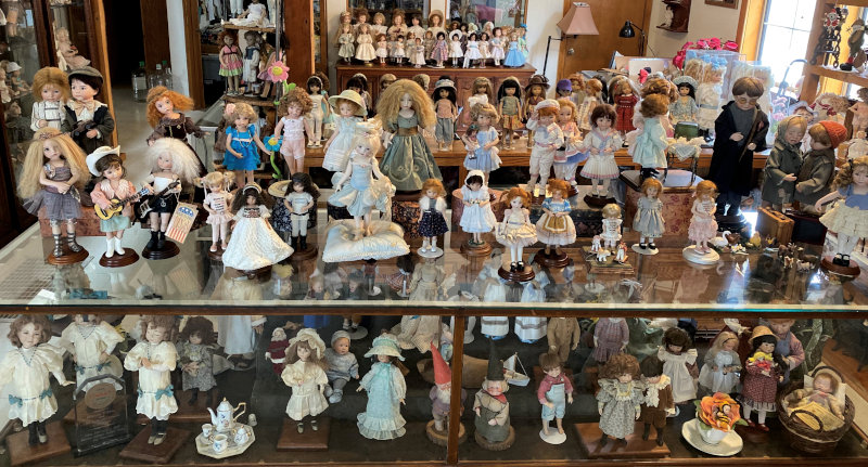 Dianna Effner's personal collection, including artist prototypes and other examples of her own work.