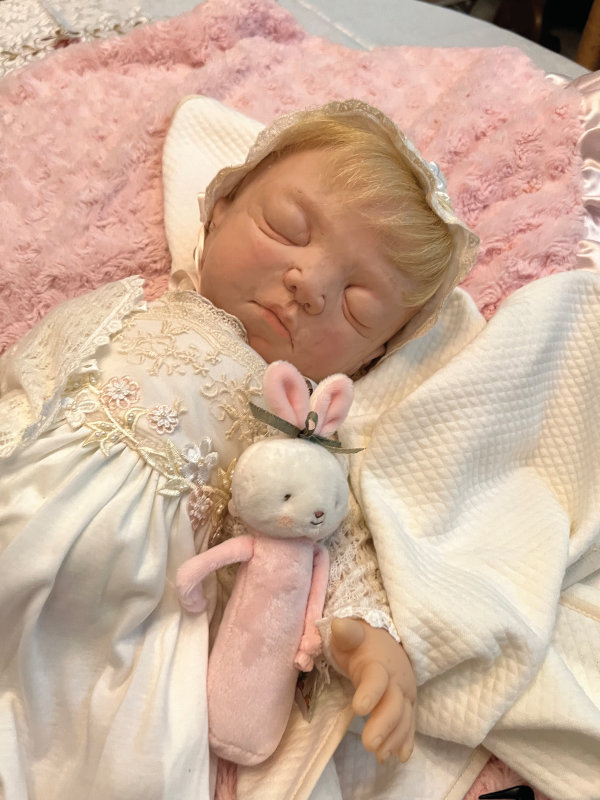 Jessica, one of Stoehr’s brand-new silicone baby dolls.