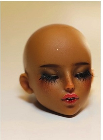 Kadira Painted Closed Eye head