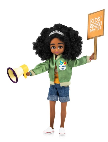 "Kid Activist" doll from Lottie Dolls