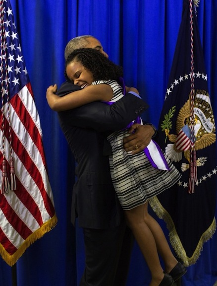 Mari Copeny and Barack Obama