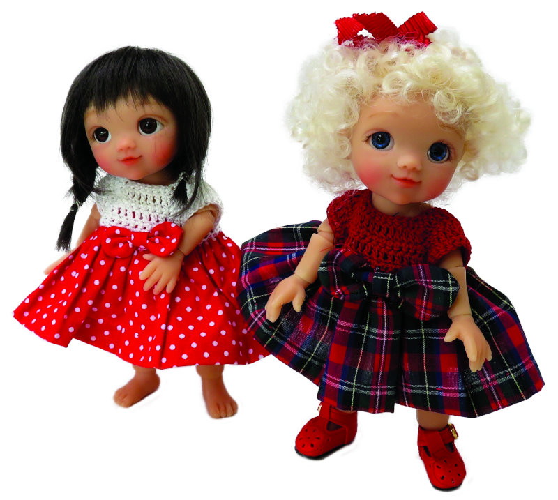 Moulton’s Phoebe dolls are resin BJDs.
