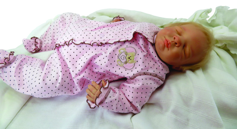 Moulton’s Pork Chop is the very first kit designed for the reborn market. “The milestone I would like to be remembered for is inventing the kits for the reborn artists. Being able to contribute in such a manner is very special to me,” Moulton said.