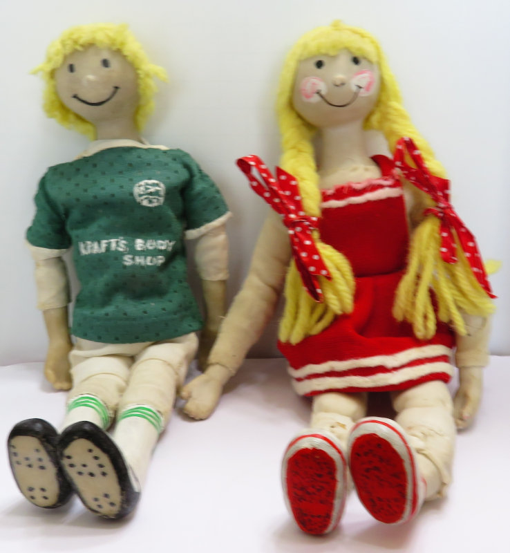“I still have these dolls because they represent my daughter and son. They are not portrait dolls, but they represent my son as a soccer player and my daughter as a cheerleader. They are among my first dolls,” Moulton said.