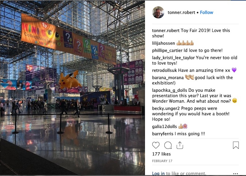 Toy Fair 2019 Robert Tonner Instagram