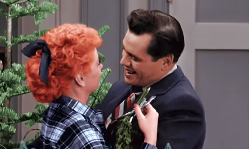 I Love Lucy Mistletoe scene